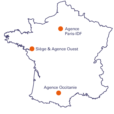 Carte localisation agences EXCELIUM